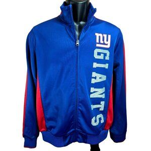 New York Giants NFL Team Apparel Womens Blue Full-Zip Jacket Medium